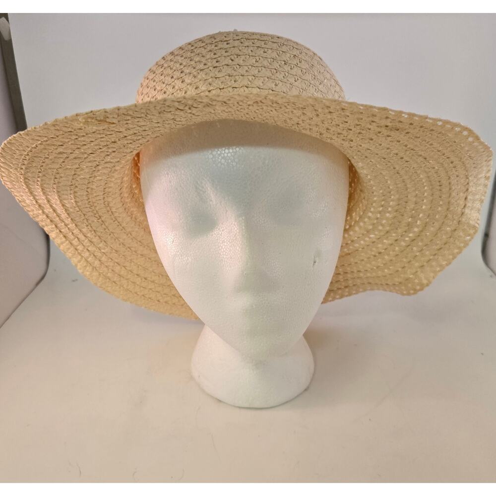 Straw Beach Hat Boho Adult Womens Sunhat Casual Outdoor Beach Ocean Sun Garden - Picture 3 of 9